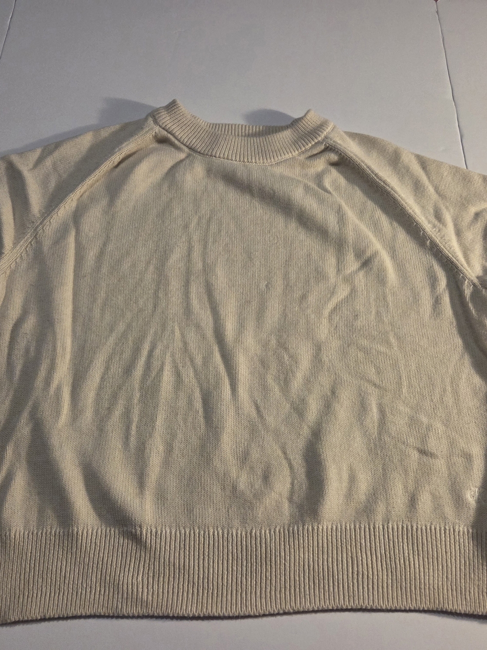 Calvin Klein Cream Crewneck Sweater